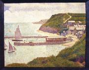 Georges Seurat Port-en-Bessin oil painting artist